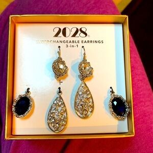 2028 3 in 1 Interchangeable Earrings